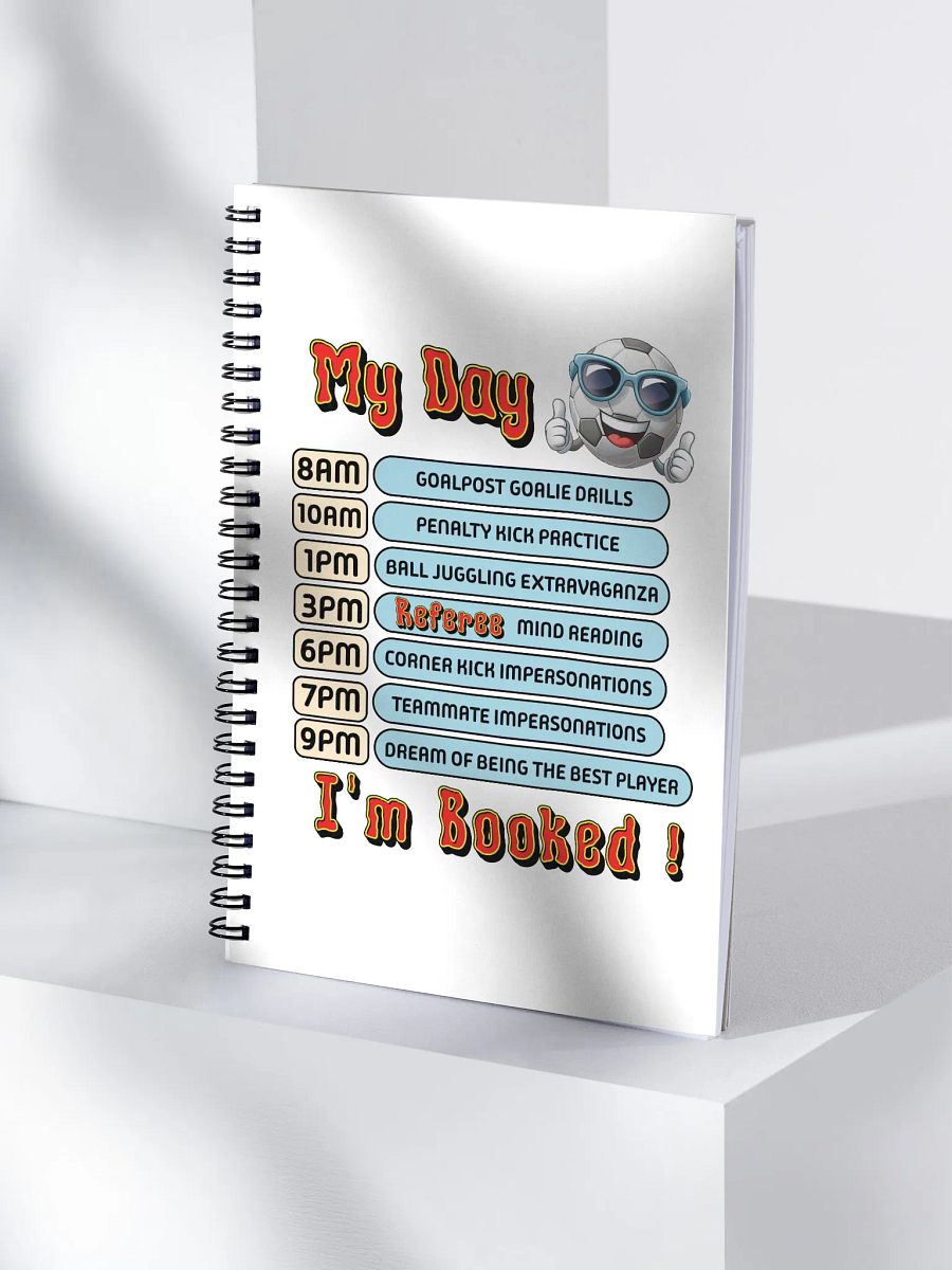 My Day Soccer Ball Spiral Notebook product image (1)