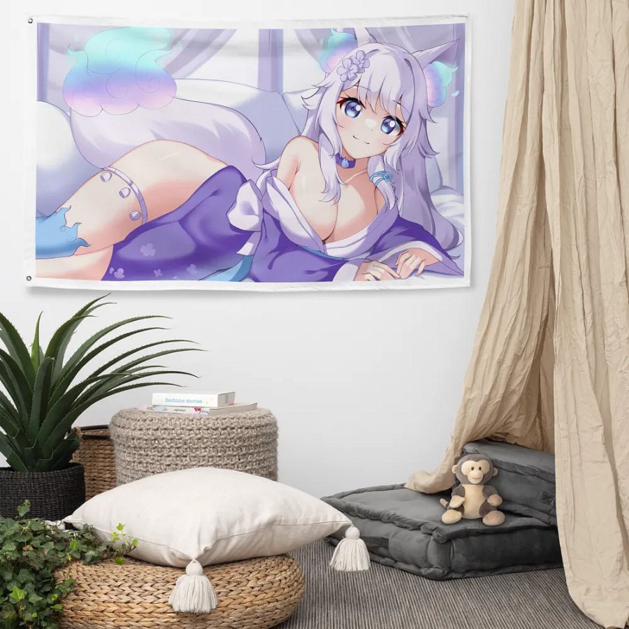 Sakiyosa All-Over Print Flag product image (5)