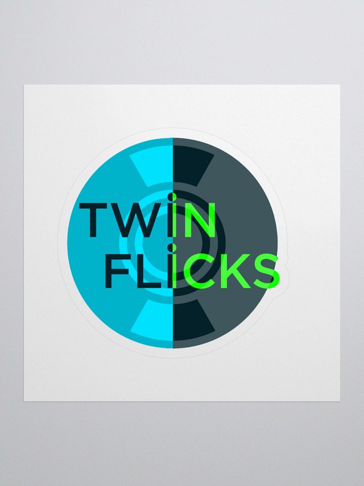 Twin Flicks Logo Kiss-Cut Stickers product image (1)