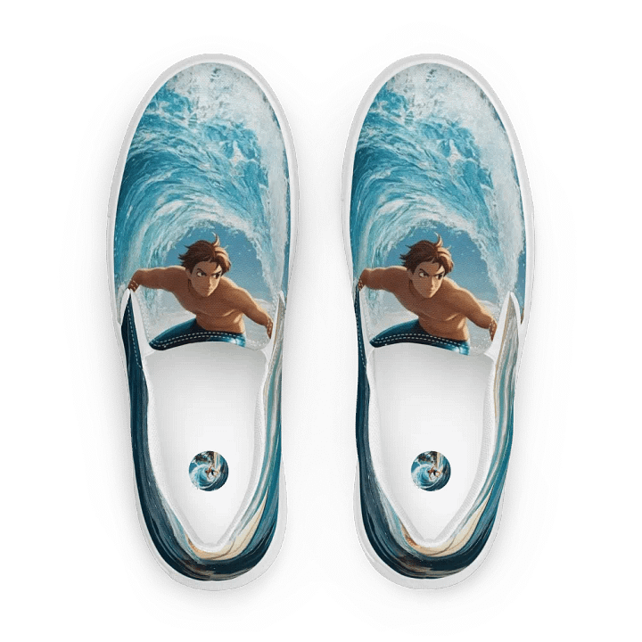 Riding the Wave Women's Canvas Slip-Ons product image (1)