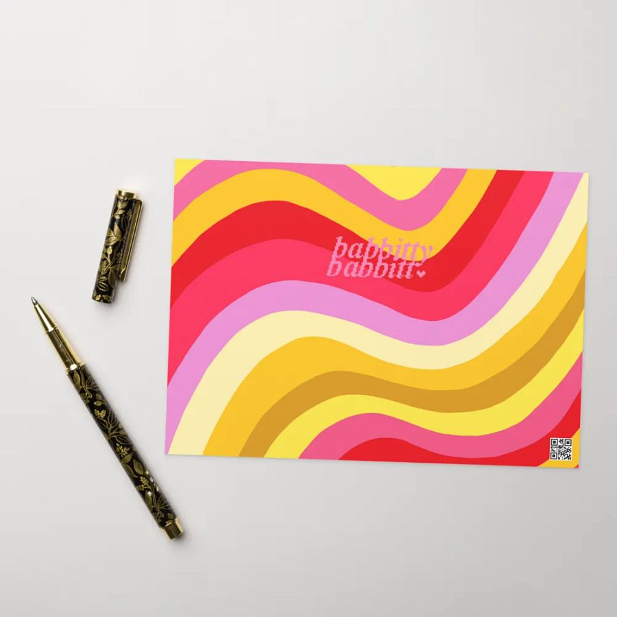 I Love You So Much retro landscape greeting card product image (6)