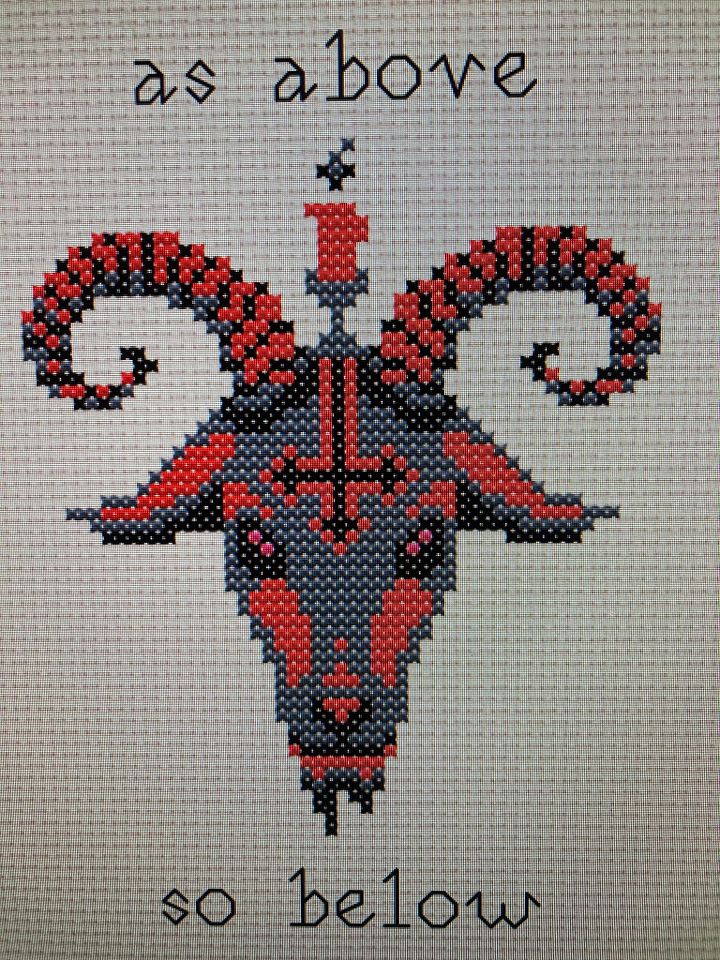 As Above, So below cross stitch pattern product image (2)