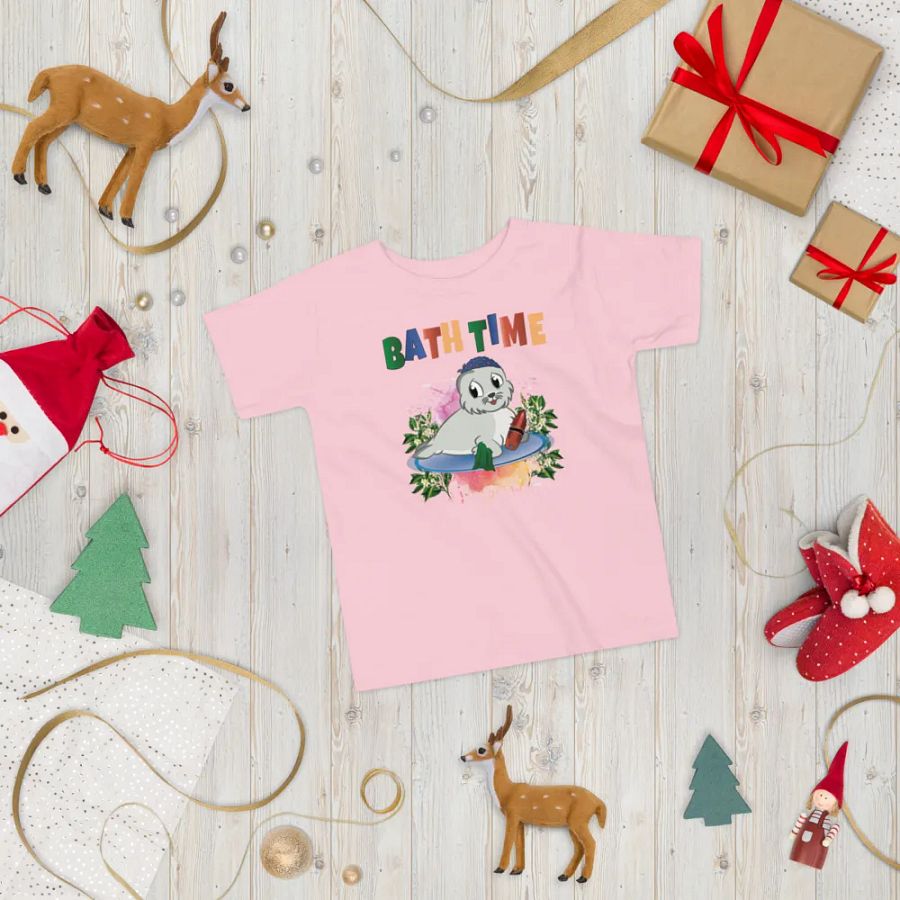 Bath Time Funny Colorful Bella +Canvas Toddler T-Shirt – Funny Shirt & Gift for Kids product image (5)