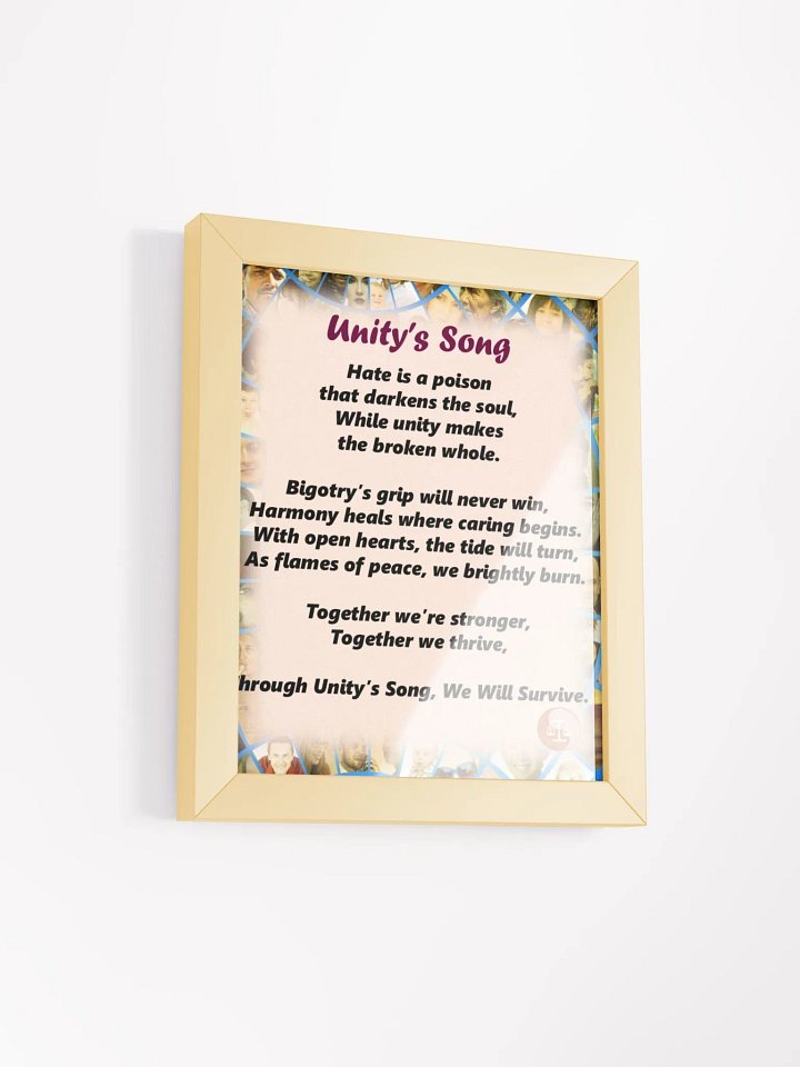 Unity's Song Framed Matte Poster product image (10)