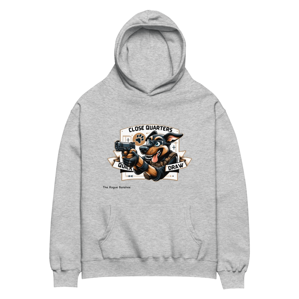 Premium Oversized Hoodie – Close Quarters, Quick Draw product image (8)
