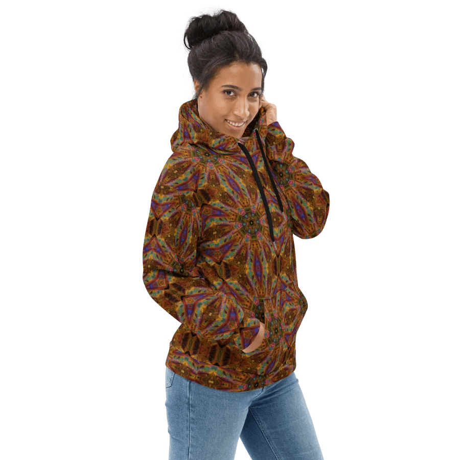 Abstract Darkly Impressive Repeating Pattern Unisex Unisex All Over Print Hoodie product image (3)
