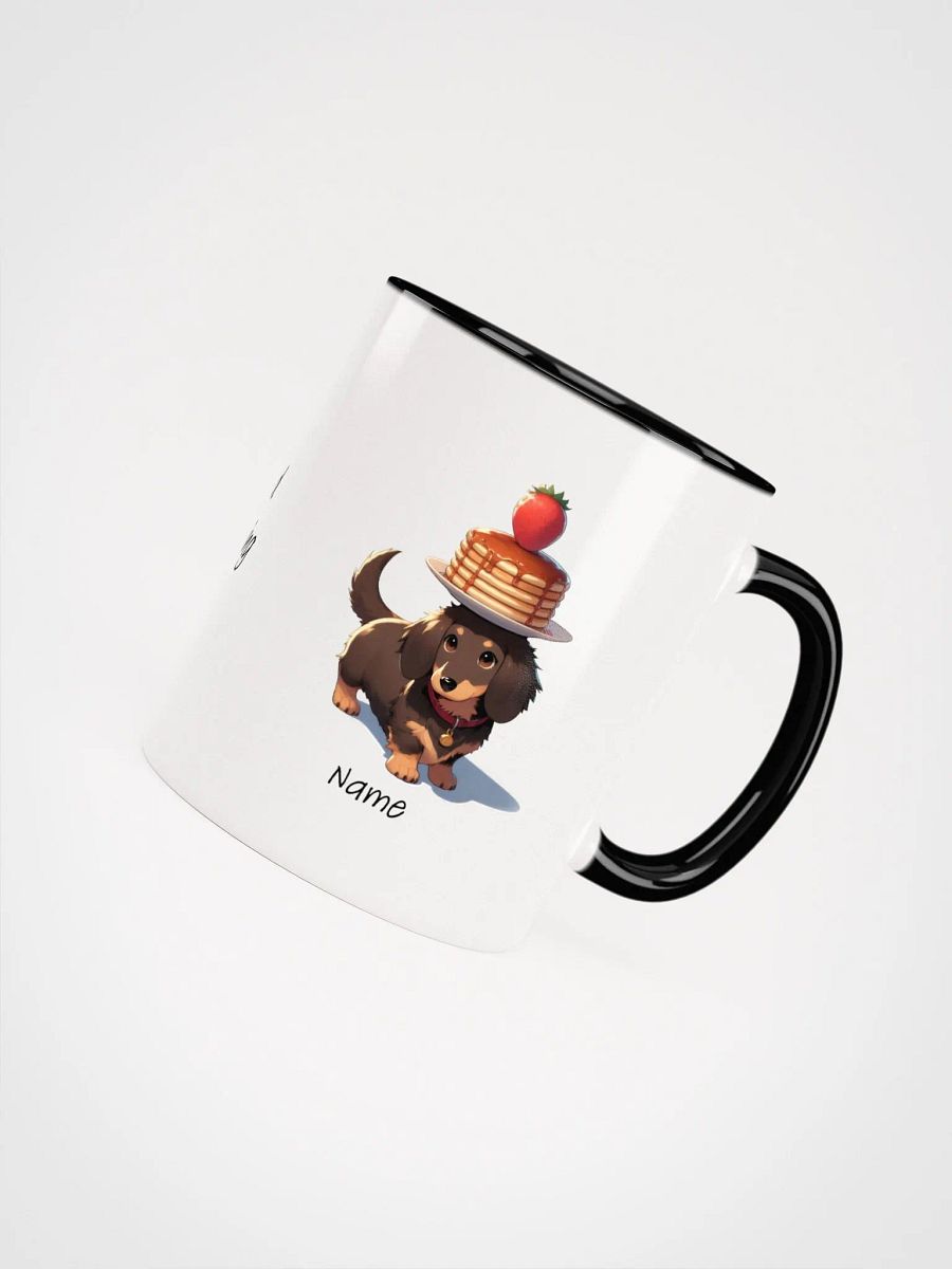 Personalized Sausage Dogs and Pancakes Coloured Mug product image (4)