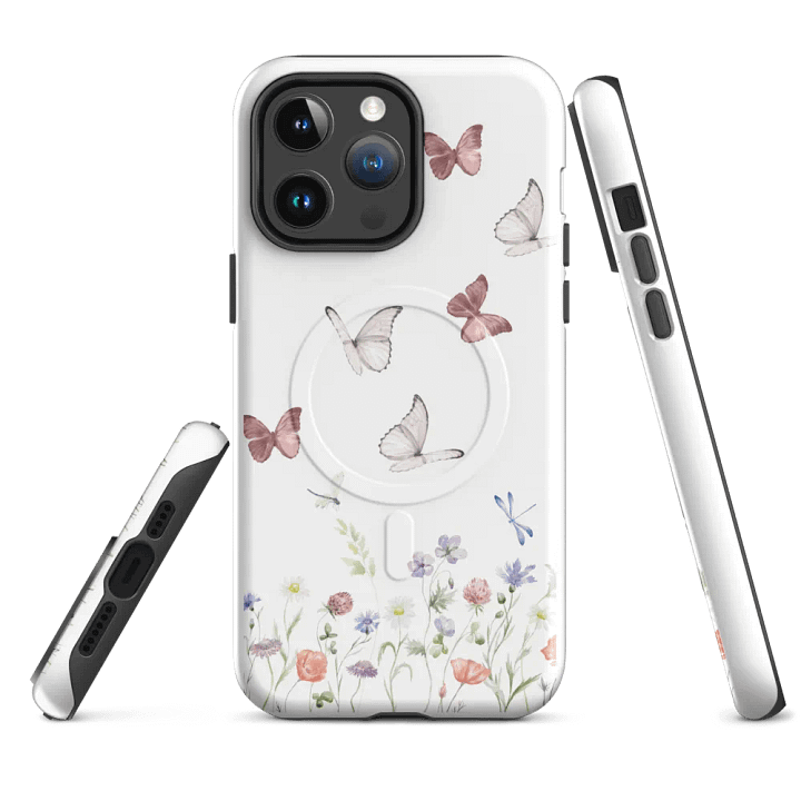Fluttering Blooms iPhone® Tough Case product image (1)