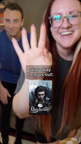 If Kingfisher sang to Saeris in Quicksilver🥲 

HAPPY BRIMSTONE RELEASE PARTY DAY to @calliehartauthor and all who celebrate!!...