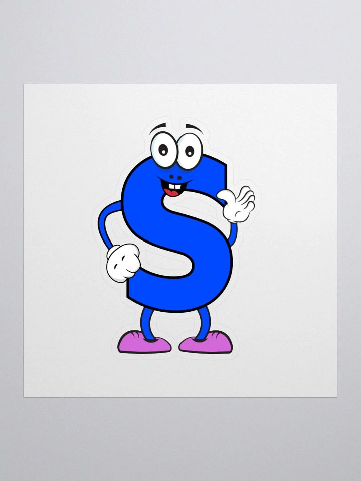 S Letter Cartoon Character Sticker product image (2)
