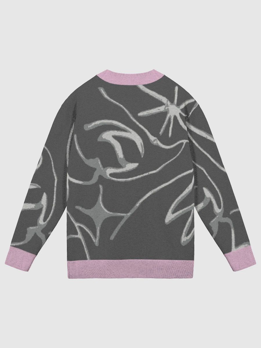 Grey Metallic Flower Knit Cardigan product image (2)