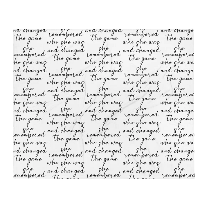 She Remembered Blanket product image (1)