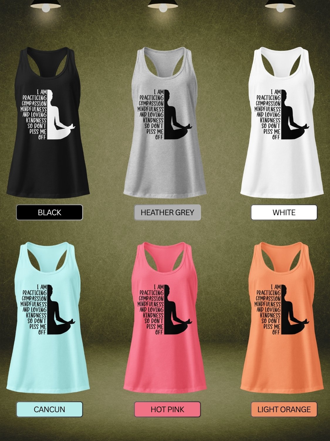 I'm Practicing Compassion and Kindness Funny Women's Tank Top product image (2)