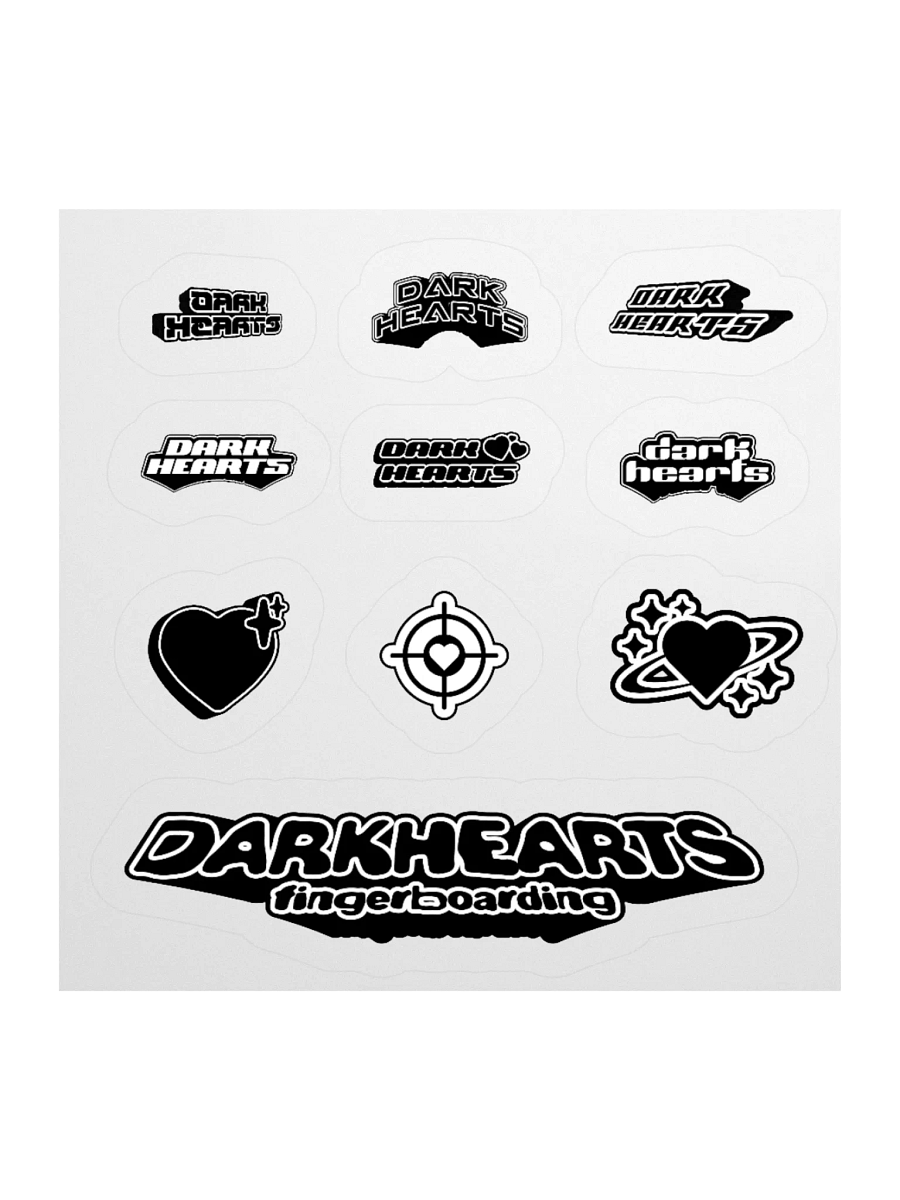 BLACK & WHITE STICKER SHEET product image (1)