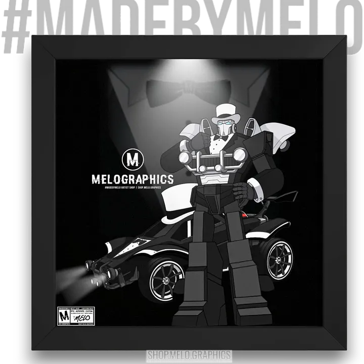 Fancy Carball Bot - Framed Poster | #MadeByMELO product image (1)