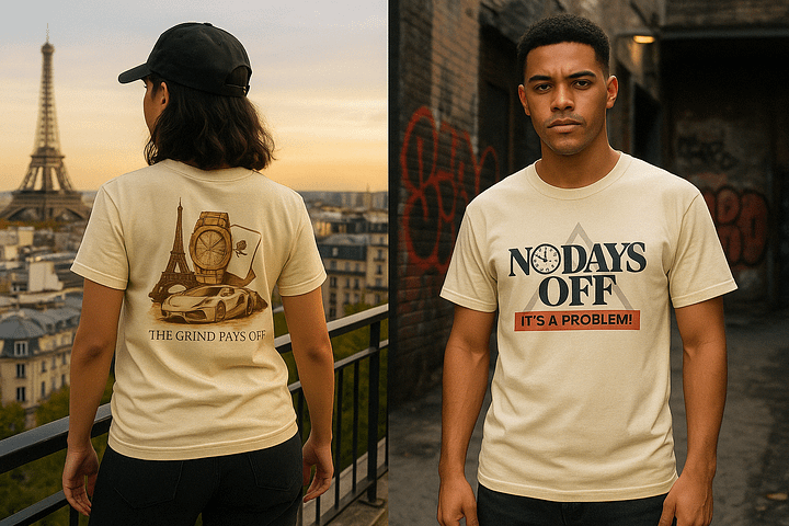 NO DAYS OFF – Luxury Grind Collage Tee product image (2)