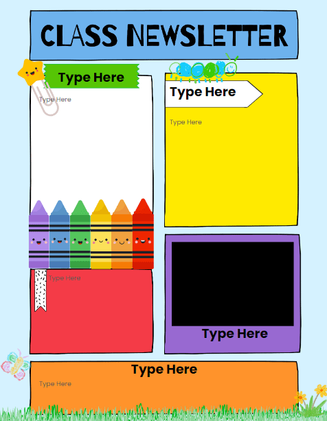 Crayon Back to School Newsletter product image (1)