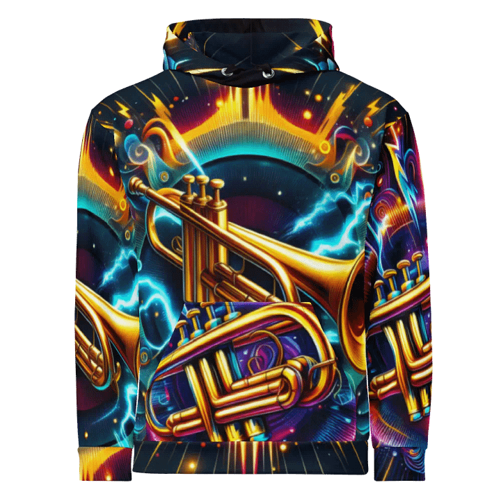 Trumpet Musical Instrument - All-Over Unisex Hoodie #6 product image (1)