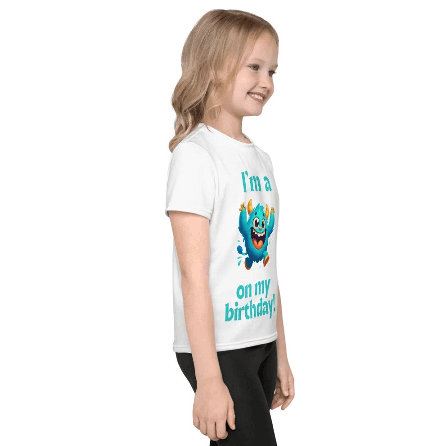 Joyful Birthday Monster Kids T-Shirt product image (4)