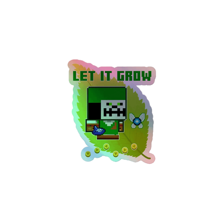 Aggro - Let it Grow - Holographic Sticker product image (1)