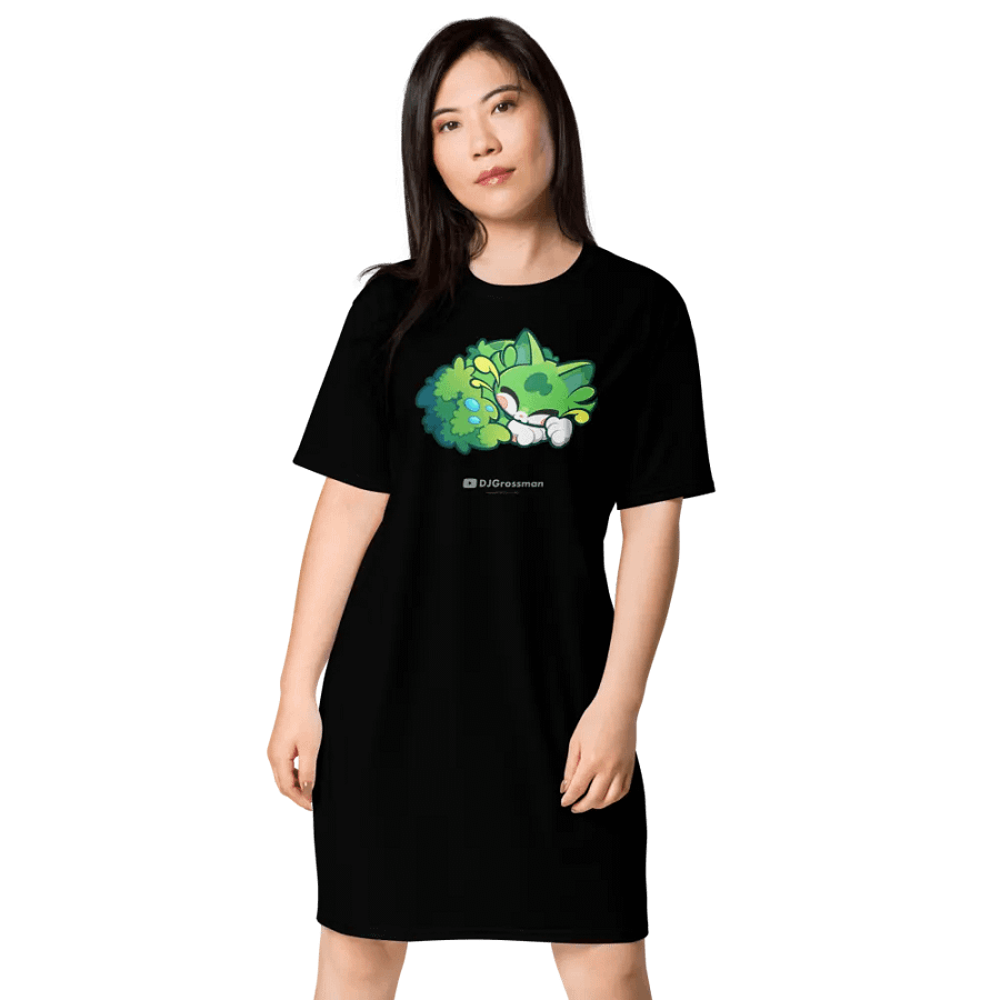 Sleeping Chloe • T-shirt Dress (Black) product image (2)