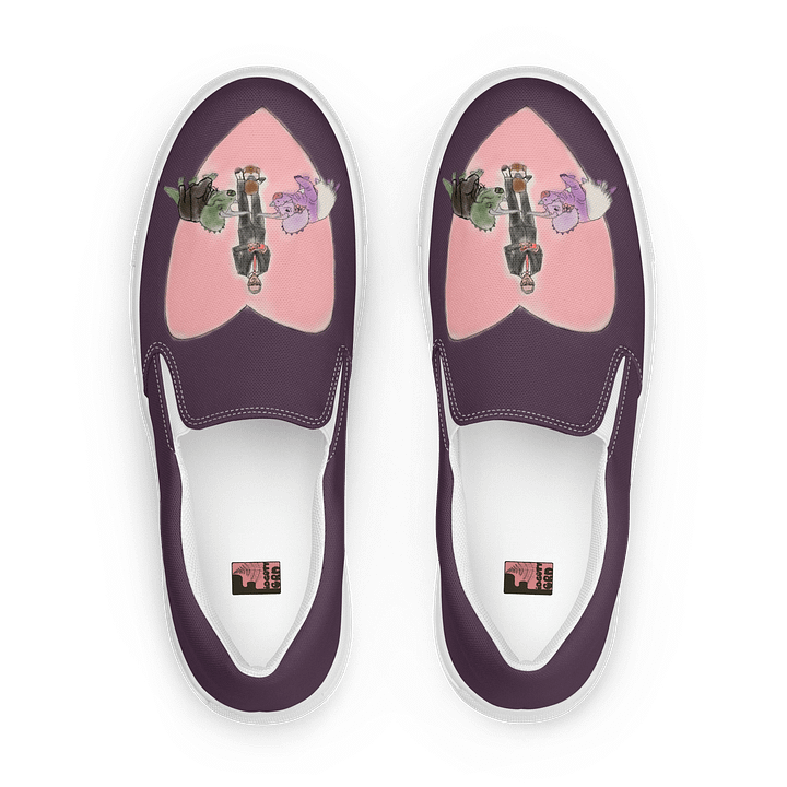 "Jurassic Park Wedding" Slip On Canvas Shoes (Women's) product image (1)
