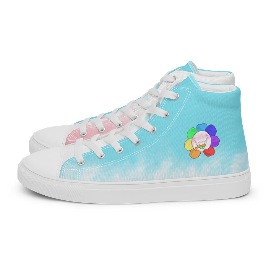Pastel Blue, Pink and White Flower Sneakers product image (3)