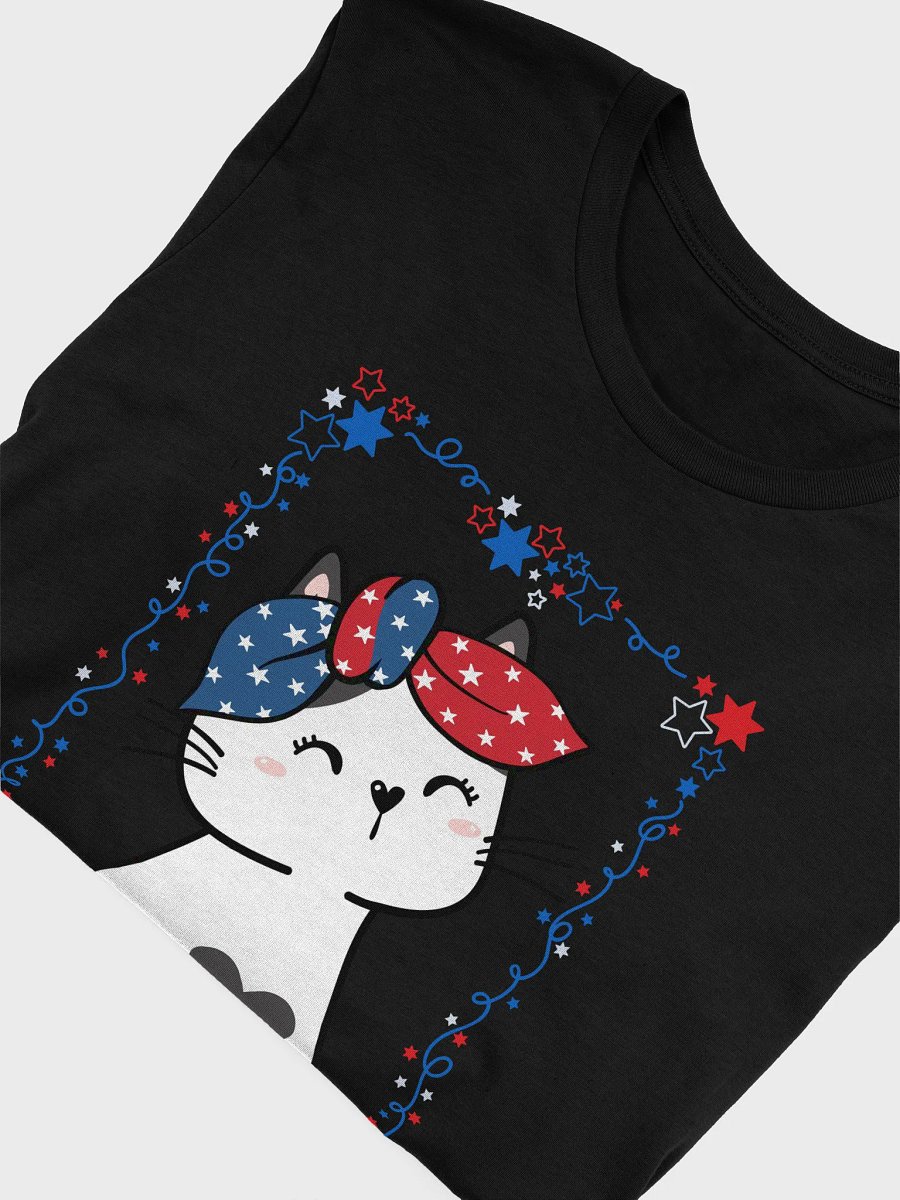 Cute Patriotic Cat 4th of July T-Shirt product image (9)