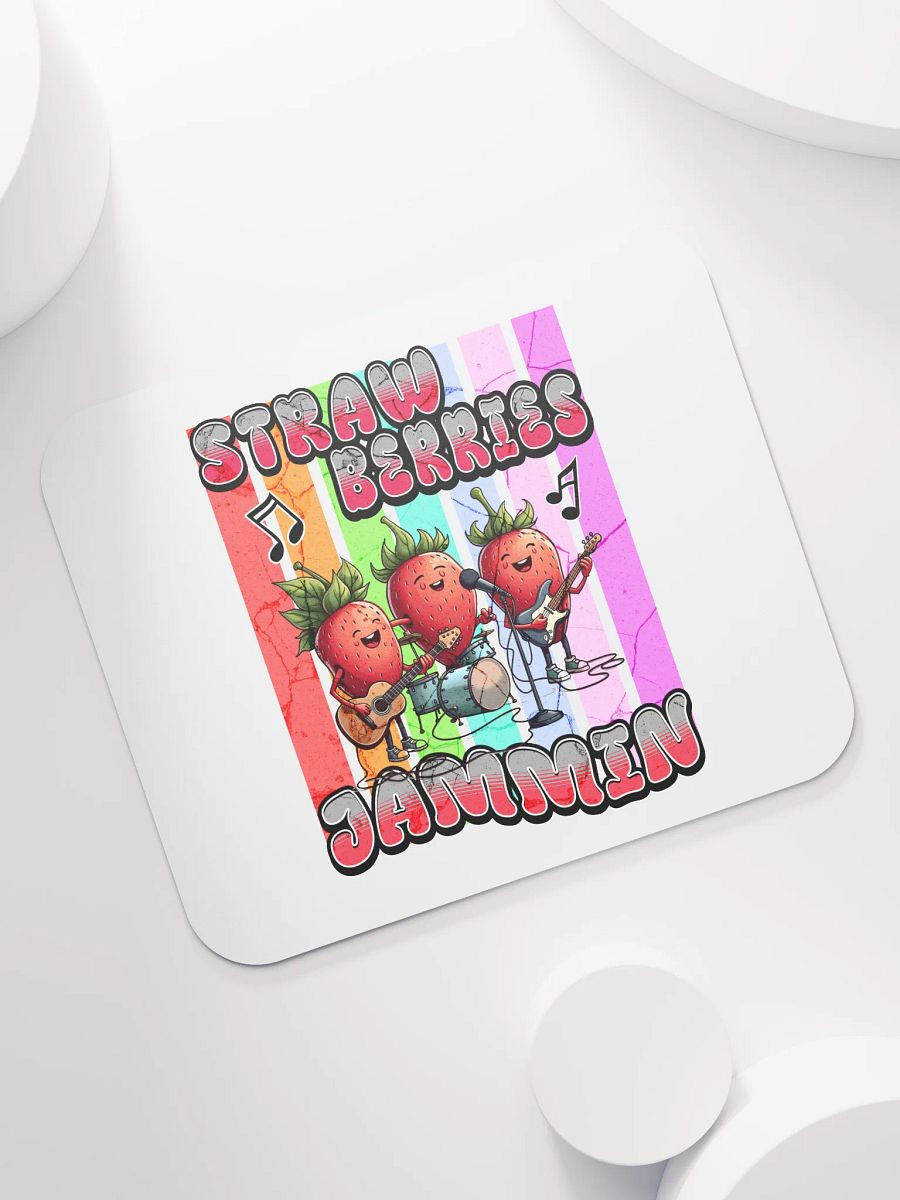 Strawberries Jammin Band Mouse Pad product image (5)