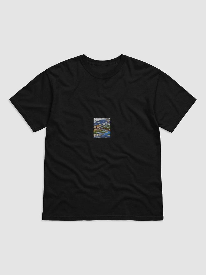 Cartoon Landforms Illustrated T-Shirt product image (5)