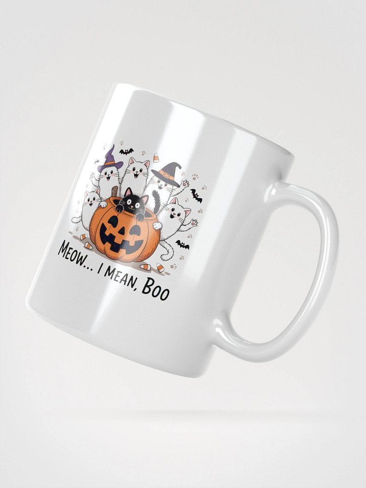 Meow I Mean Boo Cats Halloween Mug product image (4)