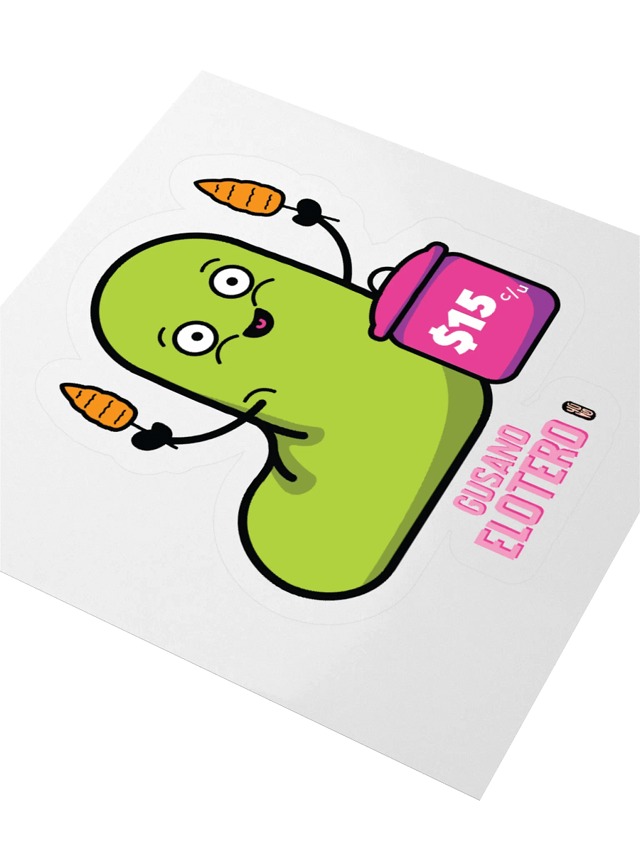 Gusano Elotero - Sticker (Kiss Cut) product image (3)