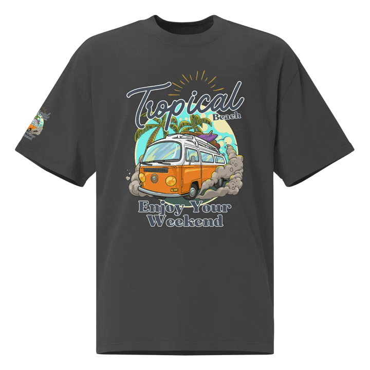 Tropical Beach Weekend Oversized T-Shirt product image (1)