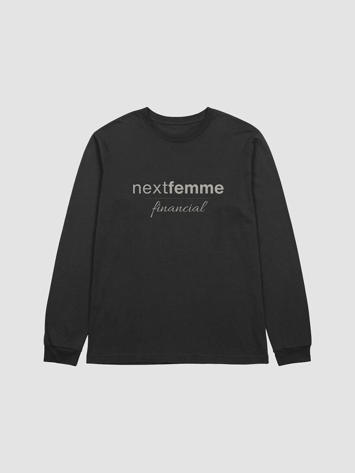 Whispering Threads Long Sleeve Unisex Tee with Light Beige Logotype product image (1)