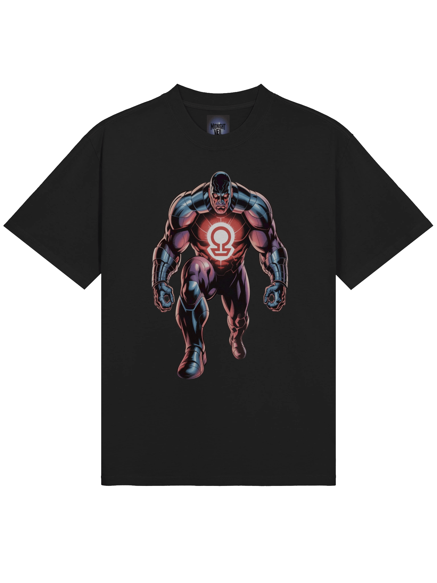 Apokoliptian Kneel: Darkseid Oversized Faded T-Shirt product image (5)
