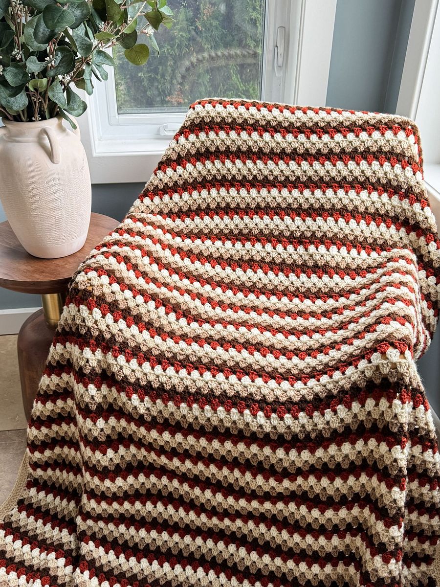 Fall For Granny Blanket Crochet Pattern product image (2)