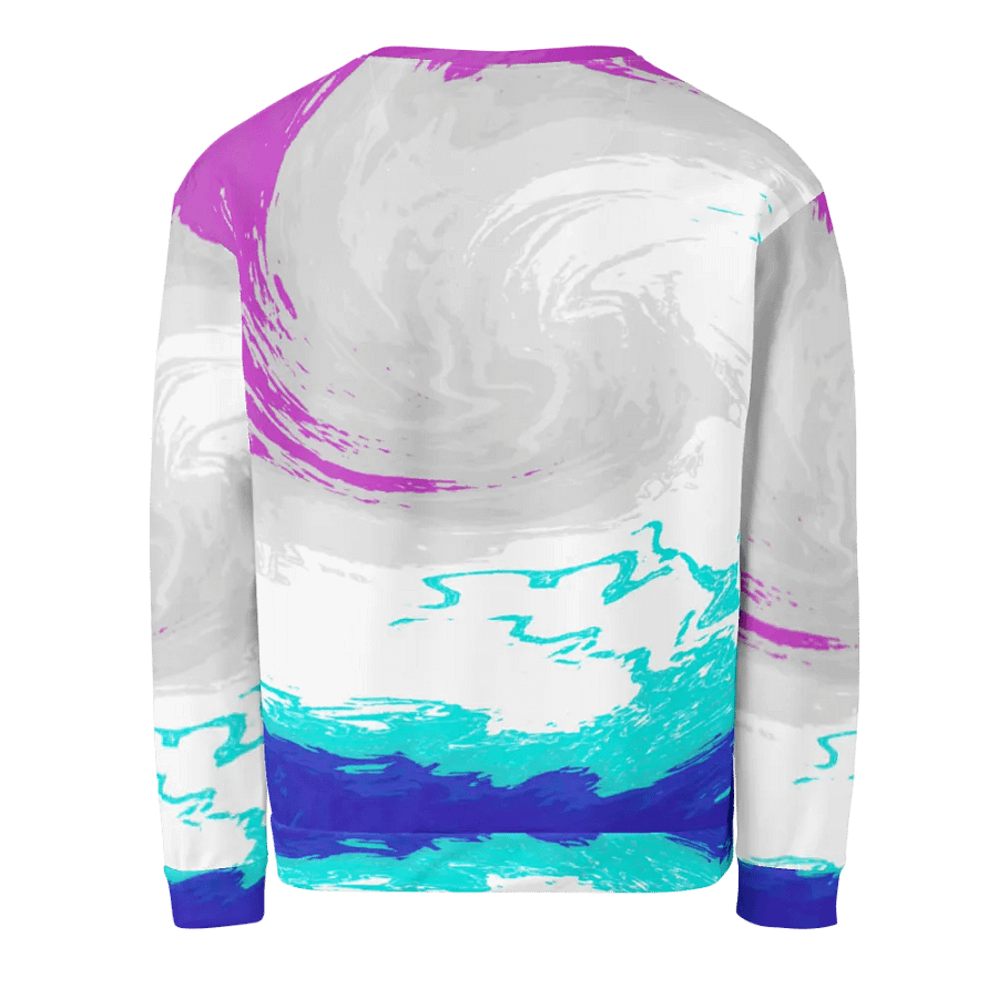 Abstract Vibrant Swirling Melting Forest Unisex Sweatshirt product image (6)