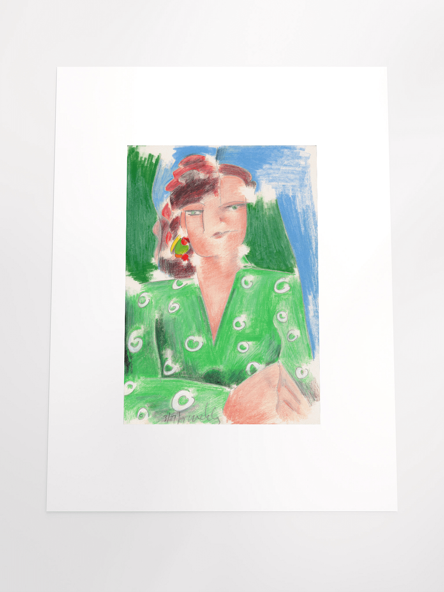 Woman in Green Shirt 03.27.85 print product image (5)