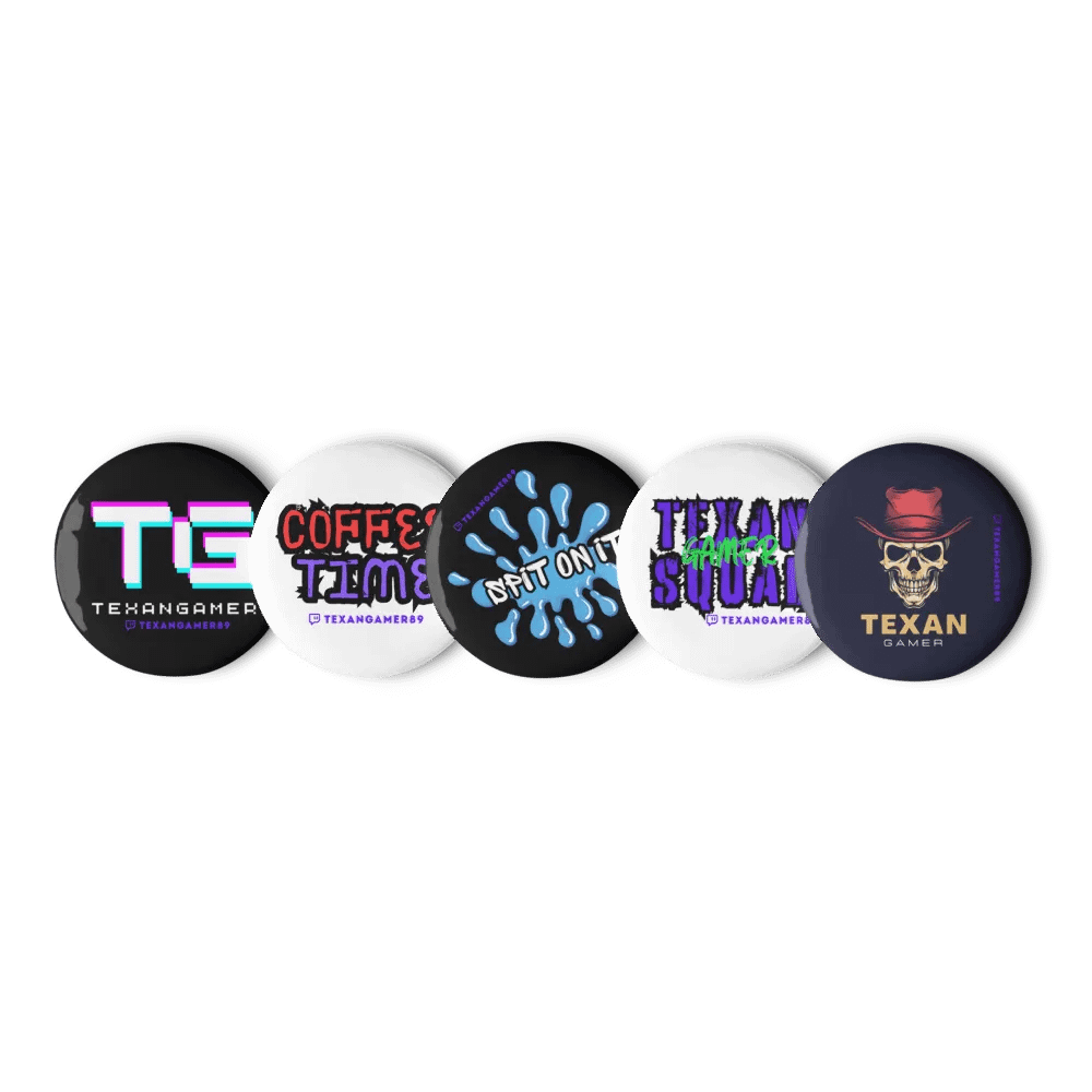 Texan Gamer Pin Buttons Set product image (1)