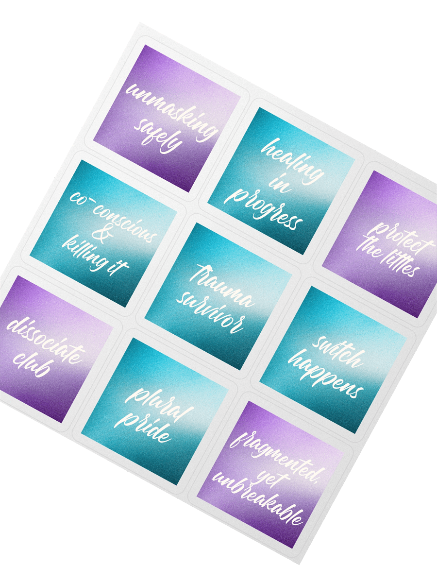 Unmasking Boldly: The Plural Pride Sticker Series 1 product image (3)