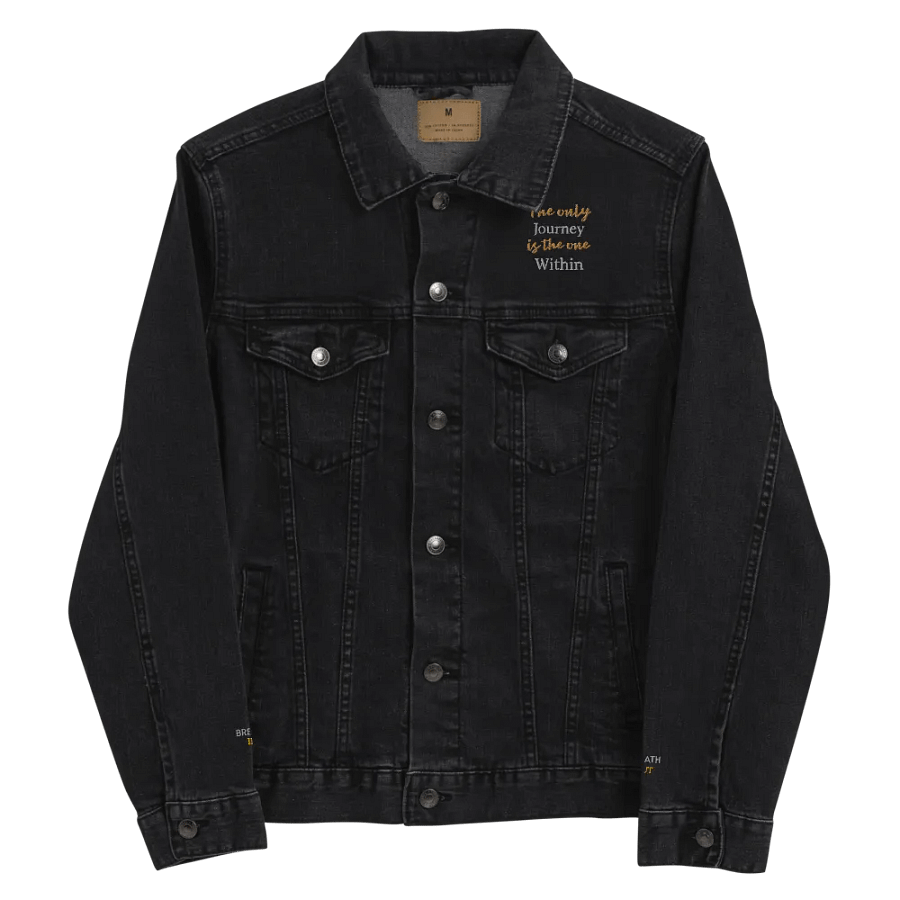 Journey Within Denim Jacket | Inspirational Fashion product image (10)