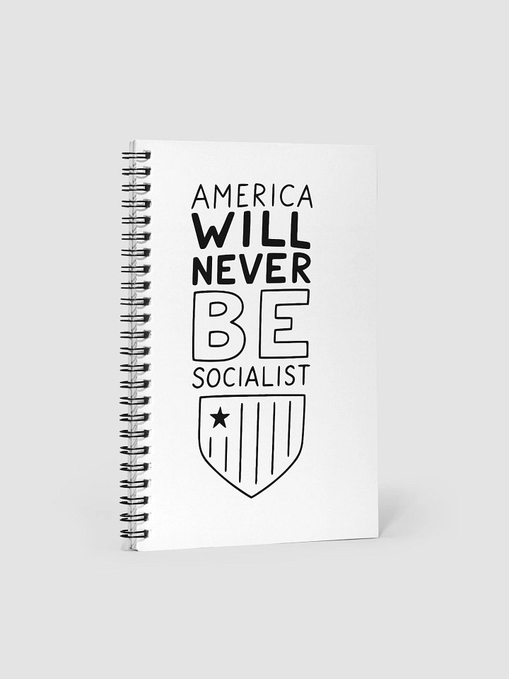 America Won't Be Socialist" kid- Spiral Notebook product image (1)