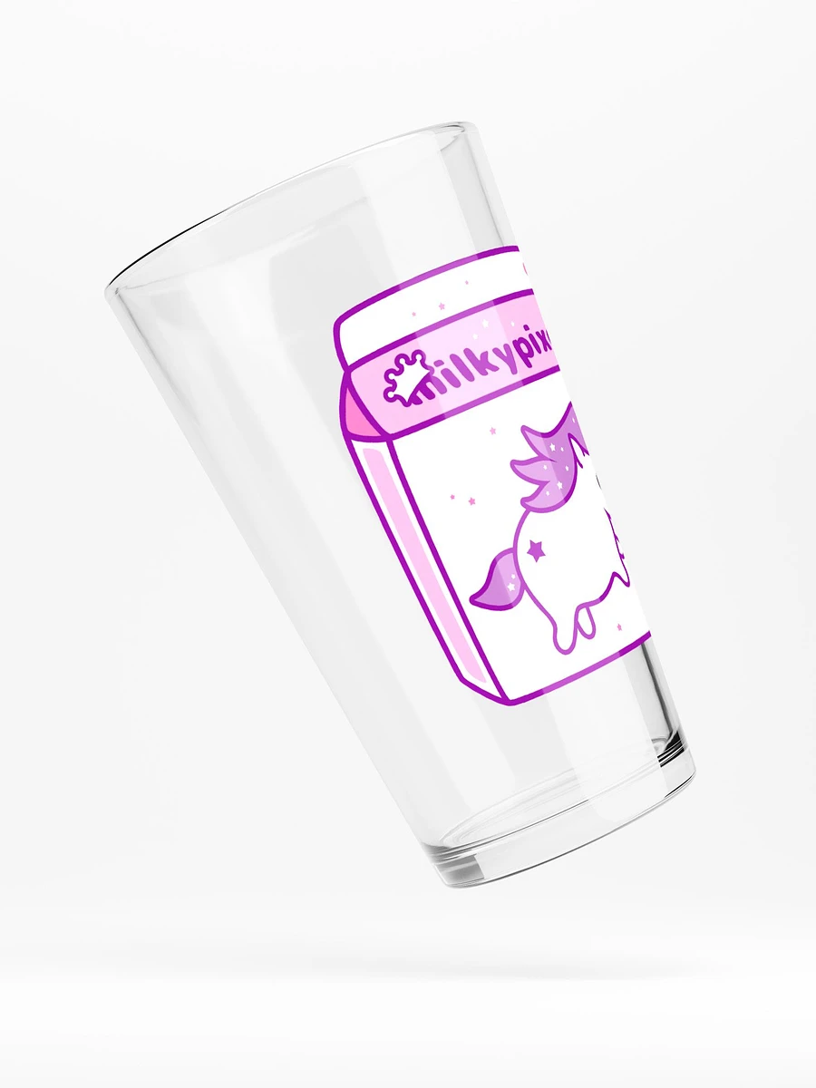 Milky Pixel Logo Shaker Pint Glass product image (4)