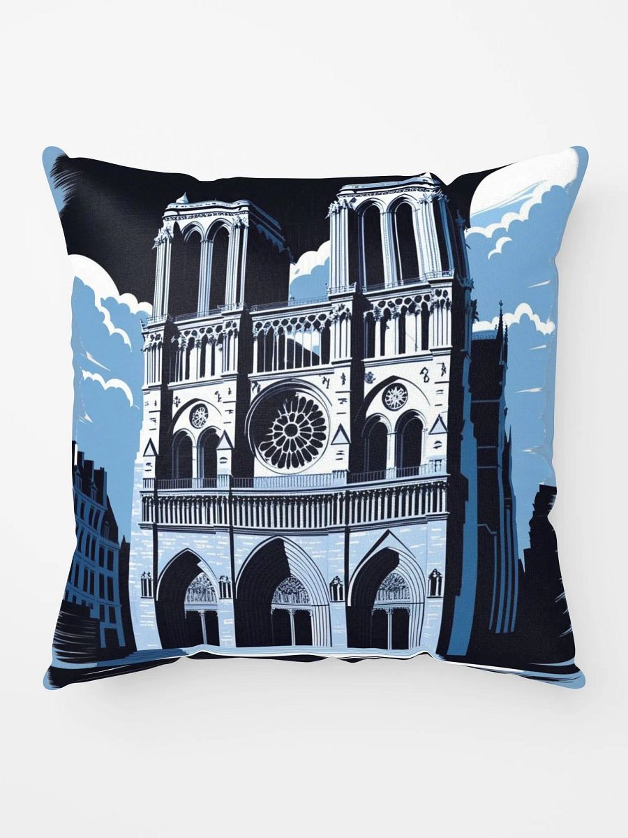 Notre Dam Illustration Pillow product image (6)