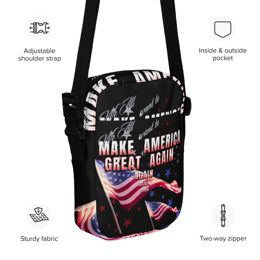 American Dream All-Over Crossbody Bag Trump moms dads friends product image (11)