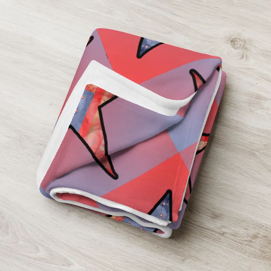 American Flag Star Pattern Throw Blanket product image (18)
