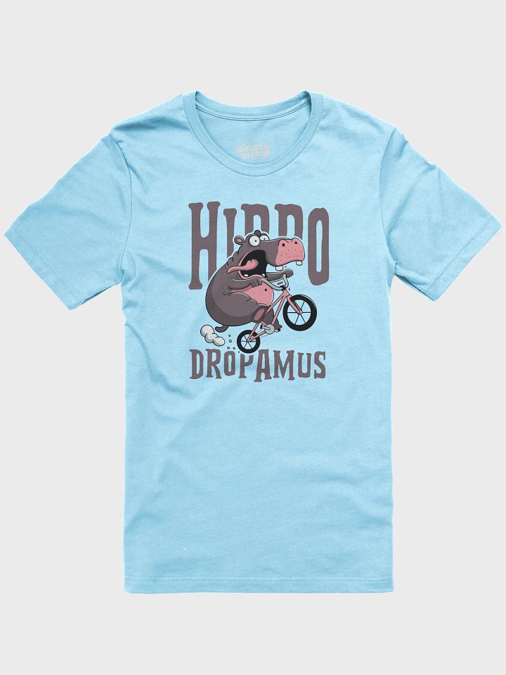 Hippodropamus Funny BMX T-Shirt – Hilarious Cartoon Hippo on BMX Bike | BMX Rider Gift Tee product image (1)