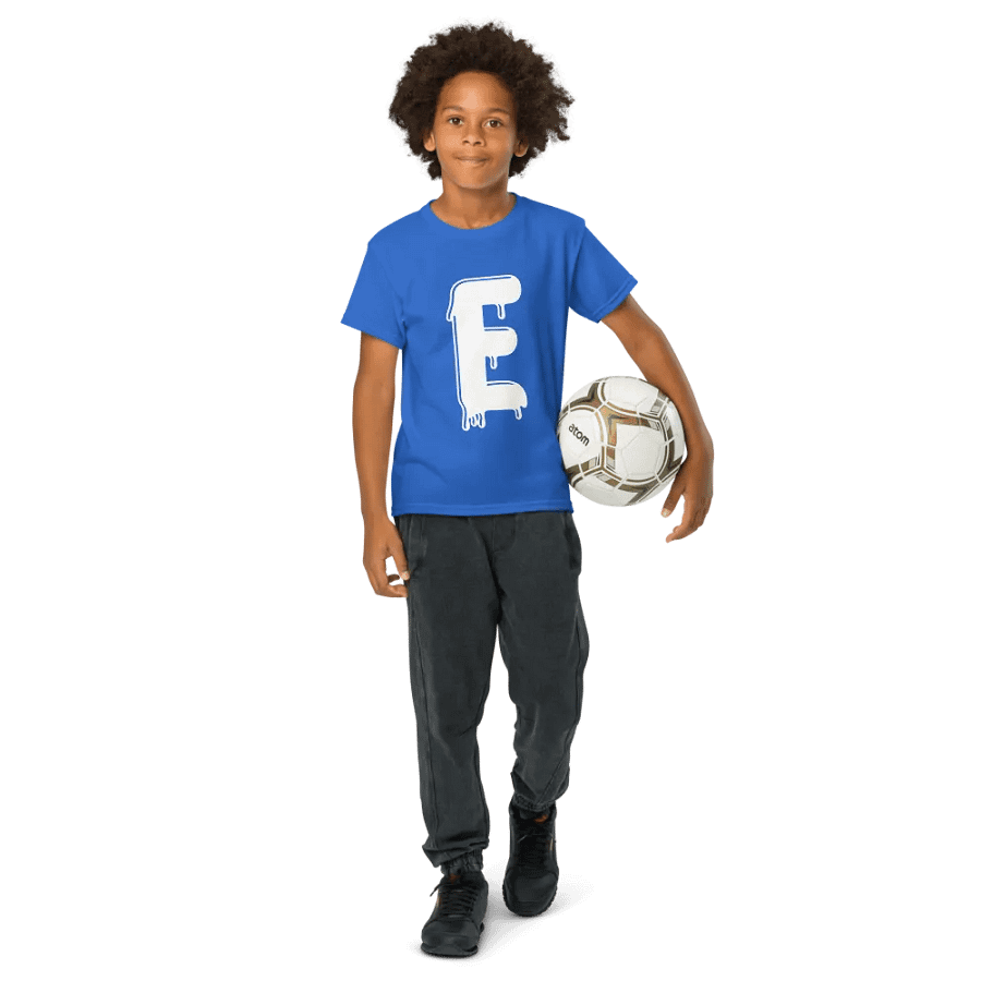 Melting Alphabet | Letter E | Youth Sports Tee product image (64)