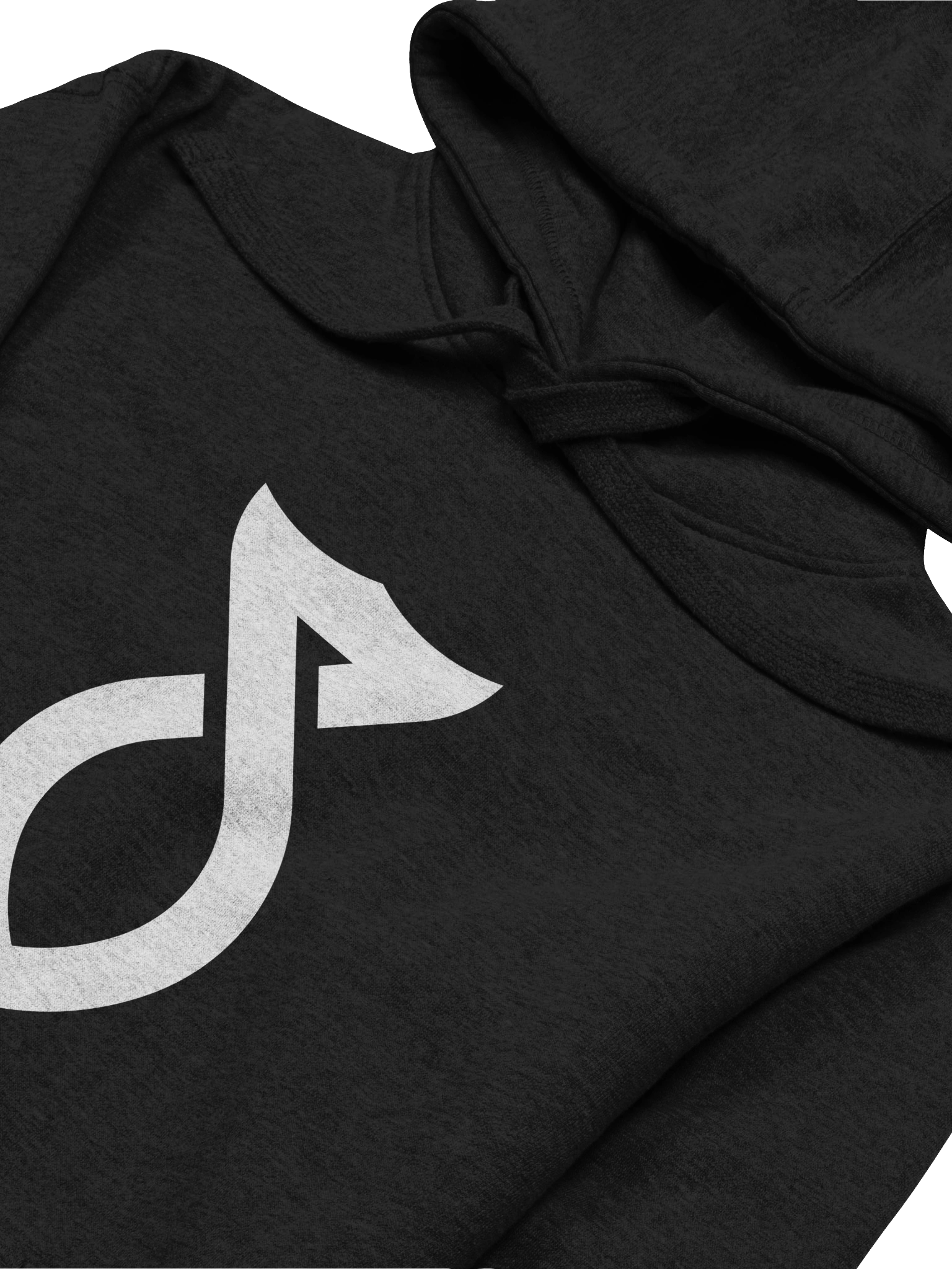 White on Black Hoodie product image (3)