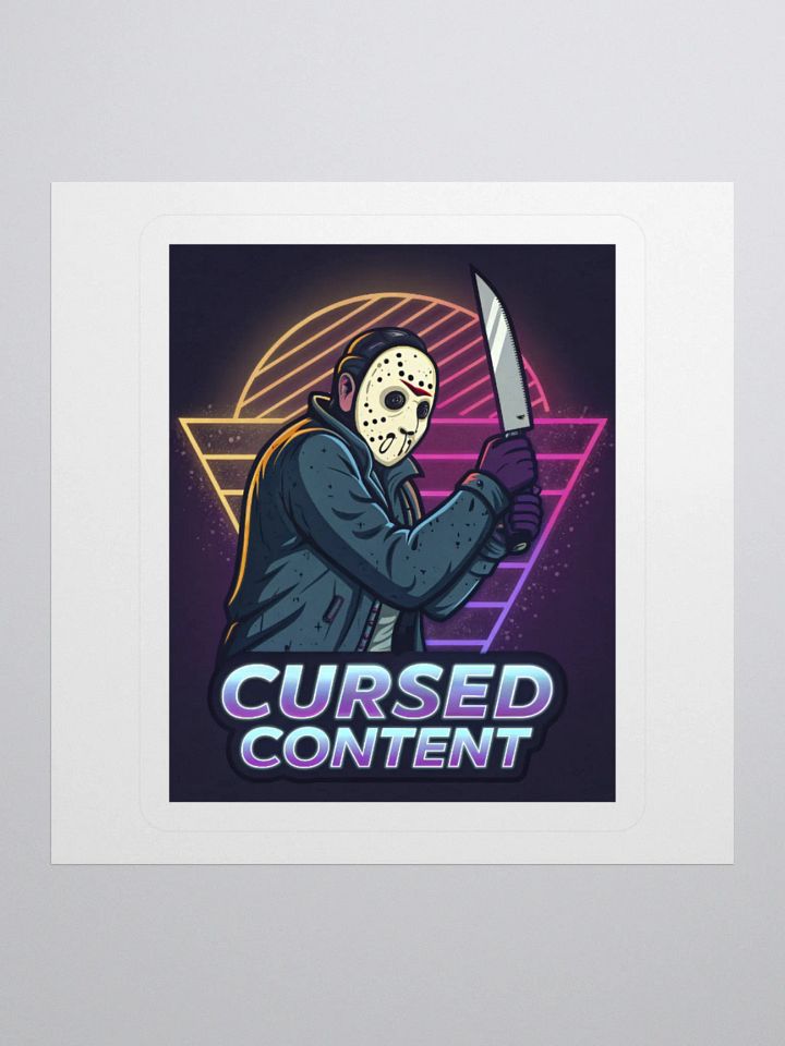 Cursed Content Sticker, Featuring the Shimmer Lake Slasher: Variant #1 product image (1)